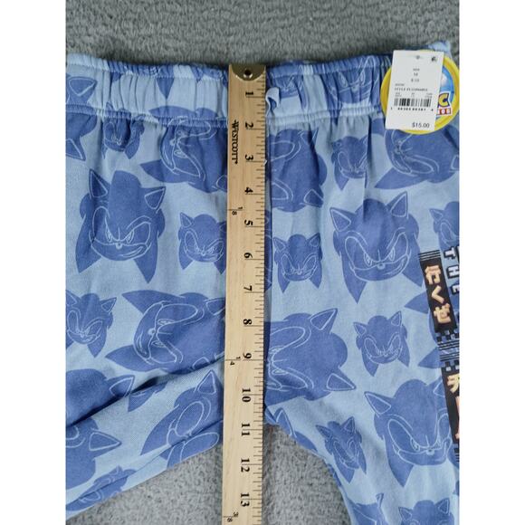 Sonic the Hedgehog Sweat Pants Boys Medium (8-10) Jogger Pattern NWT - Picture 5 of 9